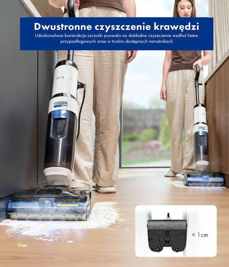 Tineco Floor One S6 Ηλεκτρική Σκούπα Stick Λευκή