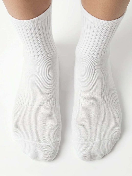 Dimi Socks Μπασκετικές Κάλτσες Λευκές