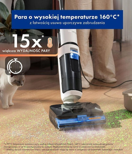 Tineco Floor One S6 Ηλεκτρική Σκούπα Stick Λευκή