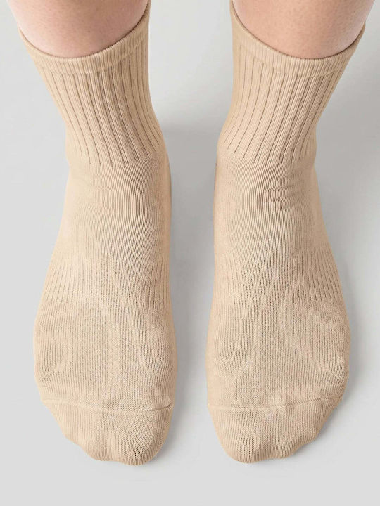 Dimi Socks Μπασκετικές Κάλτσες Μπεζ