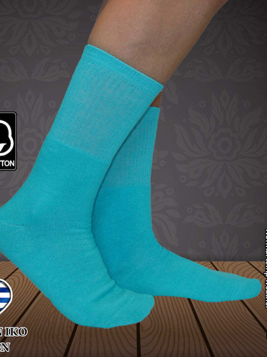 Dimi Socks Μπασκετικές Κάλτσες Τιρκουάζ 1 Ζεύγος