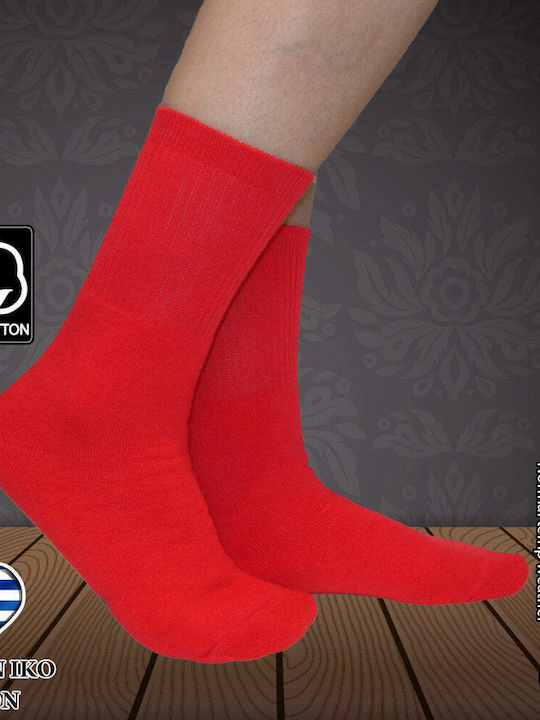 Dimi Socks Μπασκετικές Κάλτσες Κόκκινες 1 Ζεύγος