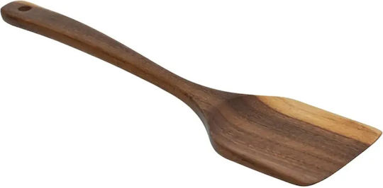 Set of Wooden Serving Utensils With Stand 9 Pieces