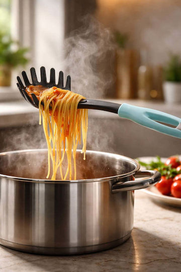 SteweHome Deep Pasta Colander Stainless Steel White