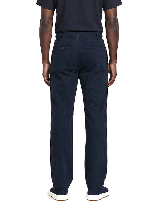 Men's Elastic Jeans Pants with Loose Tapered Fit Blue