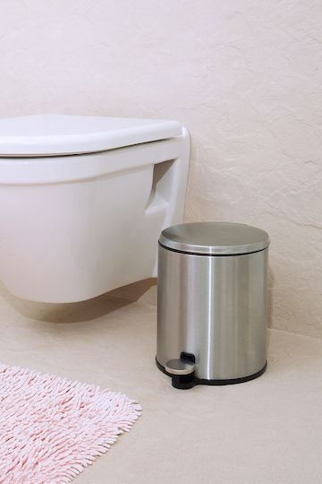 SteweHome SteweHome Metallisches Badezimmer Mülleimer und Bürsten Set