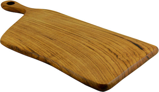 Χειροποίητη Ρακέτα Κοπής Teak, Από Τη Συλλογή "tropical" 45x20 Εκ.
