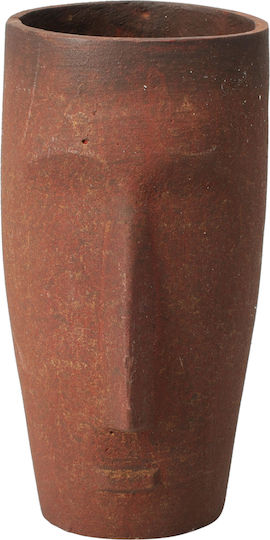 Βάζο Αλουμινίου Κόκκινο 9x9xΥ15cm
