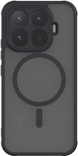 Husă Xiaomi 17t Spacecase Hybrid Compatibil Cu Magsafe Dură Semitransparentă Neagră Magsafe 5905719141592