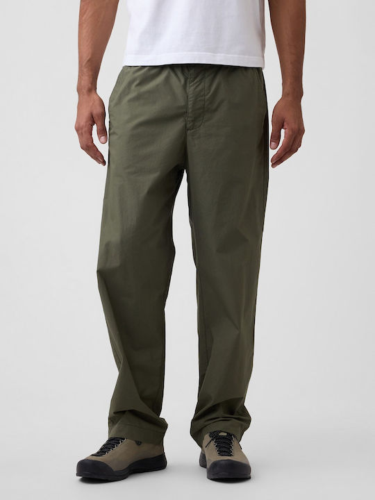 90s Trousers in Loose Fit Tweed Green