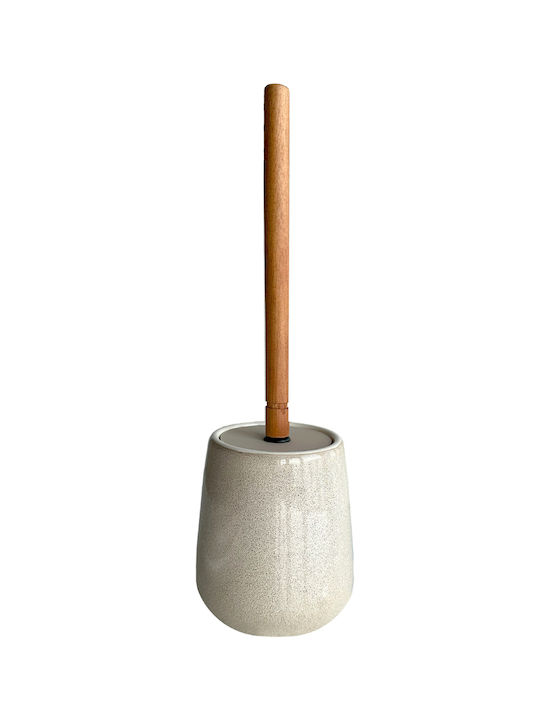 SteweHome Bathroom Accessory Set Ceramic Beige 5 Pieces