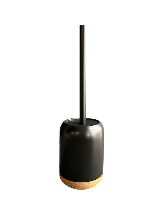 SteweHome Bathroom Accessory Set Ceramic Black 4 Pieces