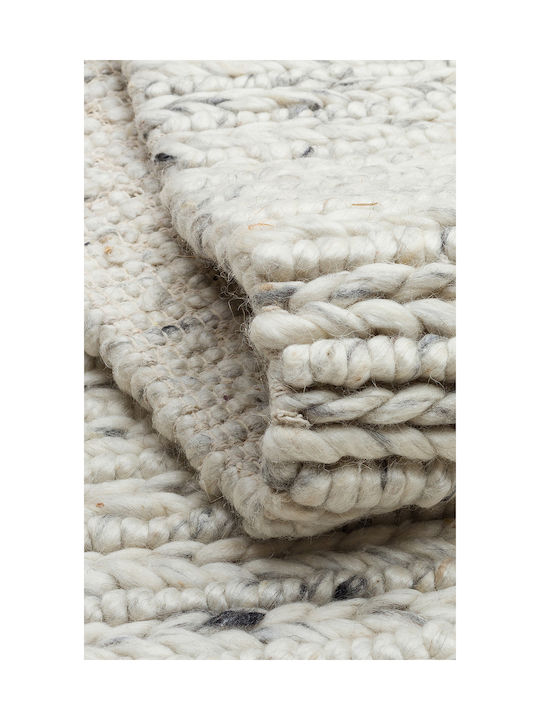 SteweHome Handmade Rectangular Gray Rug 130x190cm