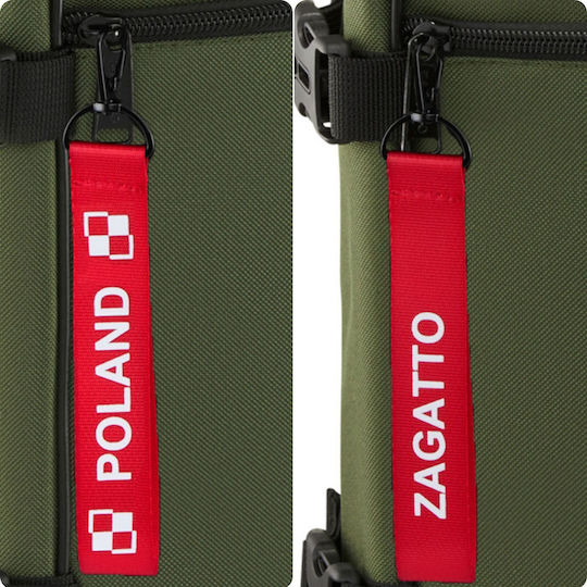 Zagatto Geantă Voiaj Înapoi 24lt Verde Din Țesătură L30xL20xÎ40cm