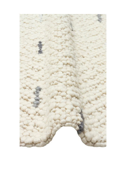 SteweHome Handmade Gray Runner Rug 80x300cm