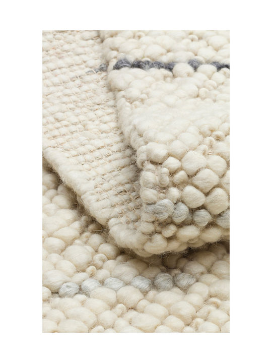 SteweHome Handmade Gray Runner Rug 80x300cm