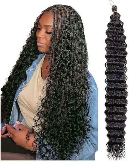 Haarverlängerung mit Menschliche Haare in Schwarz Farbe 70cm