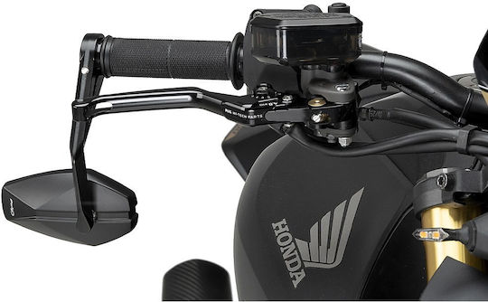 Bar End Mirror Ambidextrous Adjustable Mp25 Black Universal 22613n Puig
