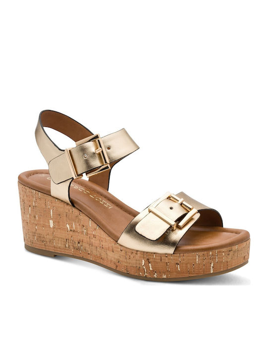 Women's Gold Summer Platforms