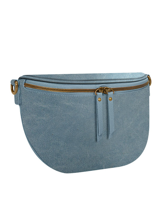 Gallantry Fanny Pack Luna Fabric Shoulder Strap Light Blue