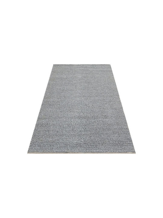 SteweHome Handmade Rectangular Gray Rug 130x190cm