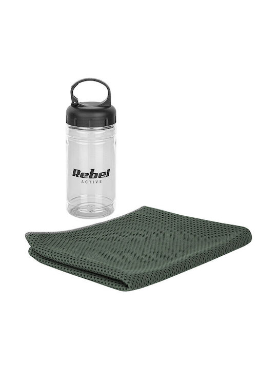 Rebel Fitnesshandtücher Gym Grün 30x80cm
