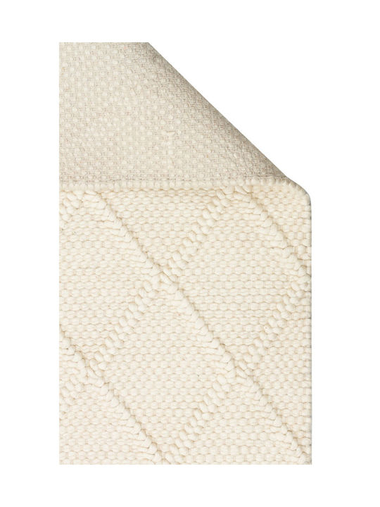SteweHome Handmade Beige Runner Rug 80x300cm
