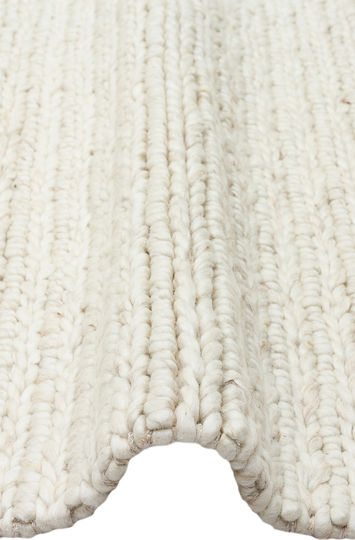 SteweHome Handmade Rug 80x300cm Beige SteweHome Handmade Rug 80x300cm Beige