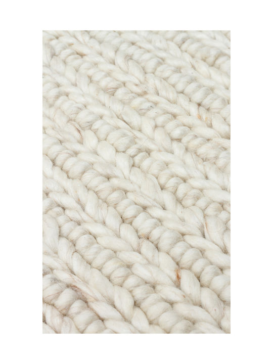 SteweHome Handmade Beige Runner Rug 80x300cm