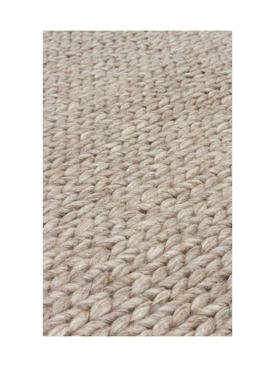 SteweHome Handmade Brown Runner Rug 80x150cm