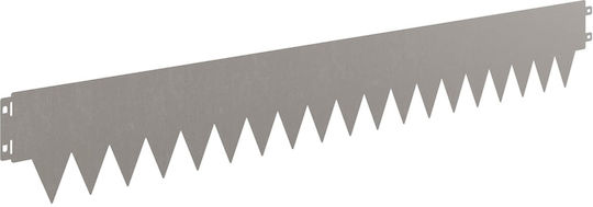 vidaXL Gardă Vie De Grădină Metalică Maro 15cm X 1,03m 10 Bucăți
