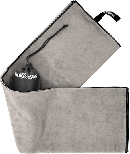 Activ Space Πετσέτα Microfiber Σώματος Γκρι 180x90εκ.