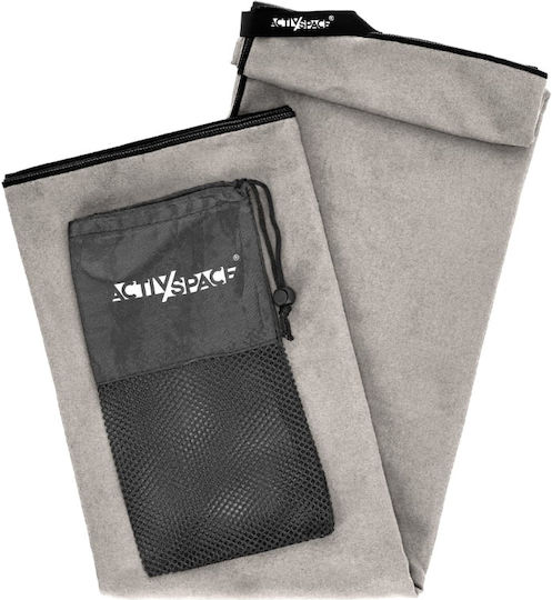 Activ Space Πετσέτα Microfiber Σώματος Γκρι 180x90εκ.