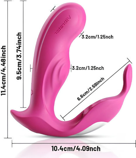 Smd Divine Wearable G-spot & Clitoral Panty App-controlled Vibrator Δονητής Απομακρυσμένο Έλεγχο 9 Vibrations Pink