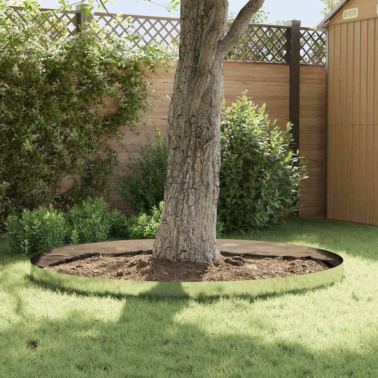 vidaXL Metallische Gartenhecke in Silber Farbe 20cm x 1.03m 10 Stücke