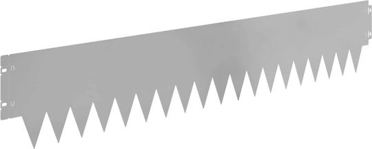 vidaXL Metallische Gartenhecke in Silber Farbe 20cm x 1.03m 10 Stücke