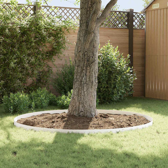 vidaXL Metal Garden Hedge in White Colour 10cm x 1.03m 30 Pieces