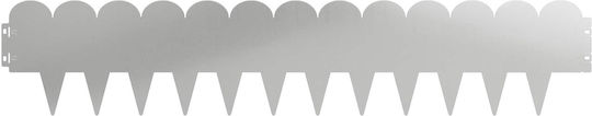 vidaXL Metallische Gartenhecke in Silber Farbe 20cm x 1.03m 10 Stück