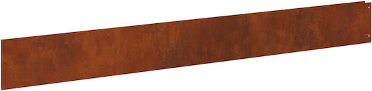 vidaXL Metal Garden Hedge in Brown Colour 1m x 12cm 30 Pieces