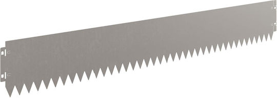 vidaXL Metal Garden Hedge in Brown Color 15cm x 1.03m 30 Pieces