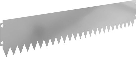 vidaXL Metallische Gartenhecke in Silber Farbe 20cm x 1.03m 10 Stück
