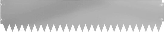vidaXL Metallische Gartenhecke in Silber Farbe 20cm x 1.03m 10 Stück