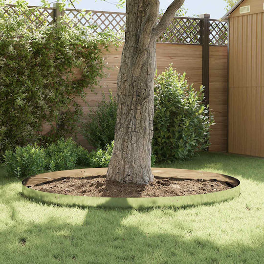 vidaXL Metallische Gartenhecke in Silber Farbe 1m x 20cm 10 Stücke