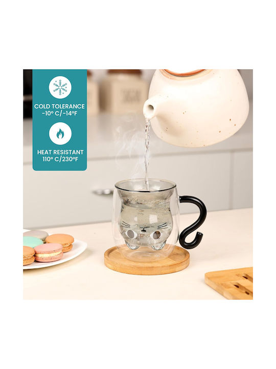Belle Vous Glas Tasse Transparent 290ml (Personalisiert)