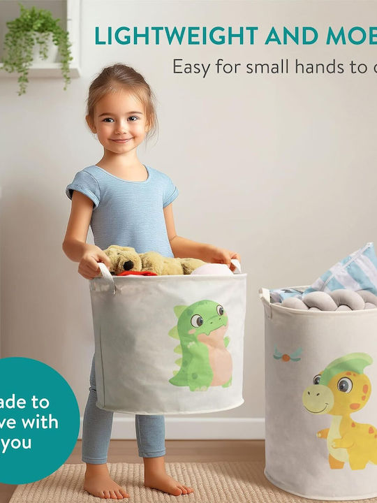 Navaris Storage Basket Fabric Green 2 Pieces