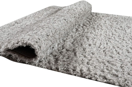 Balsan Flokati Teppich Rechteckig Zottelig Synthetisch,Polyester/Cotton/Leather Grey
