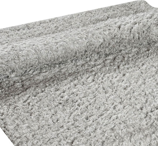 Balsan Flokati Teppich Rechteckig Zottelig Synthetisch,Polyester/Cotton/Leather Grey