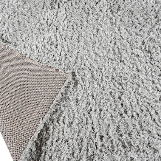 Balsan Flokati Teppich Rechteckig Zottelig Synthetisch,Polyester/Cotton/Leather Grey