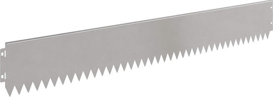 vidaXL Gardă Vie De Grădină Metalică Argintie 15cm x 1.03m 10 Bucăți