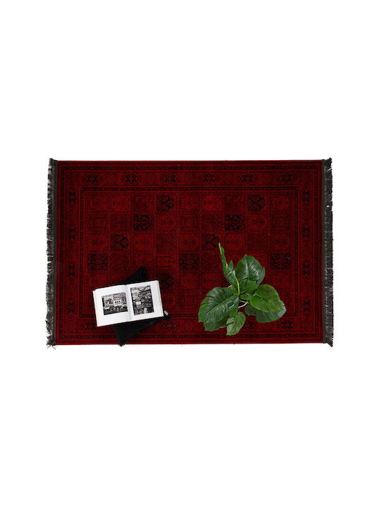 Royal Carpet Afgan 8129H Rug Rectangular with Fringes D.red